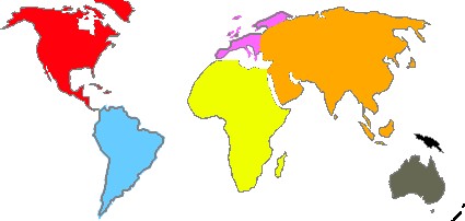 auf fünf Kontinenten unterwegs
